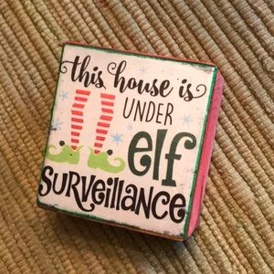 Handmade Christmas Wood Sitter